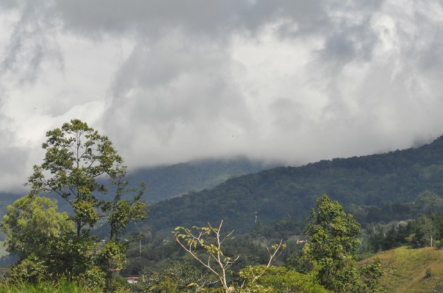 you could literally see the clouds flowing up over the tops of the mountains