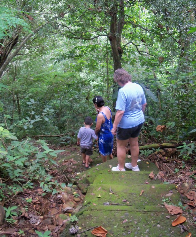 the stairs to the river