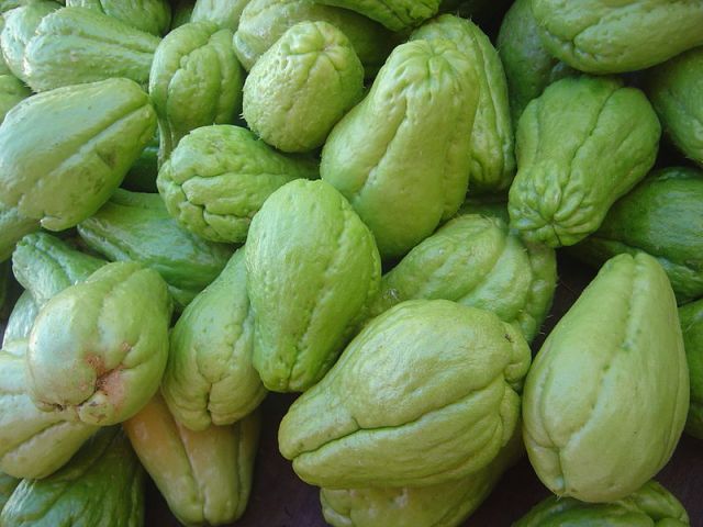 Chayote - photo from Wikipedia