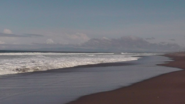 Outside the back door of our hotel room