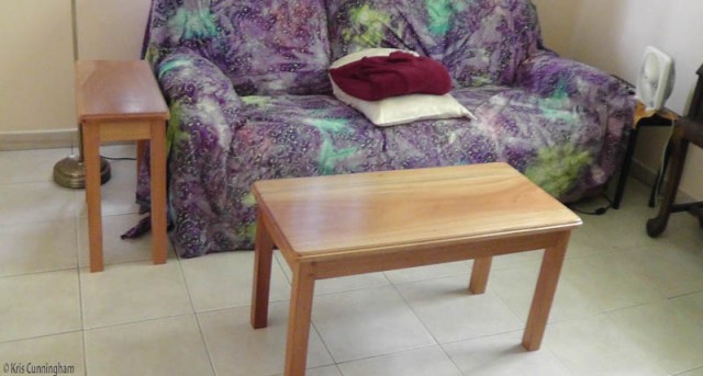 Two of my finished tables. 