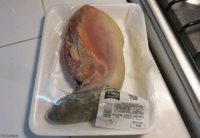 The tongue, about 2 pounds - $4/pound. 