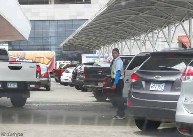 The Super Baru parking helper. 