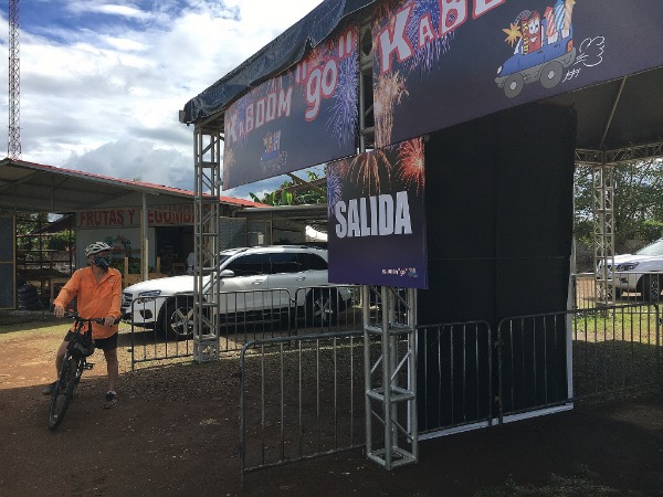 It's common for street markets, if you drive up and holler, that someone will come out and take care of you. But this one near us now has a designated drive up lane, and the fireworks market also has drive up lanes!